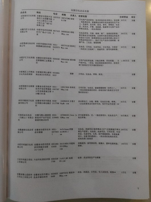中國日化企業(yè)黃頁可開展精準(zhǔn)營銷，電話營銷、郵件營銷、傳真營銷等等多管齊下，圓您銷售冠軍夢(mèng)